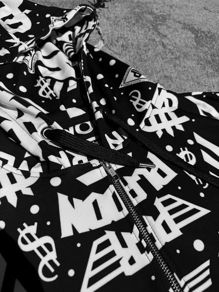 PLATOON MONOGRAM ZIP HOODIE